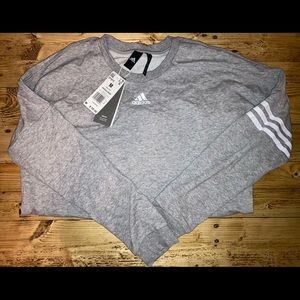 Adidas Crew Grey Heather Sweatshirt